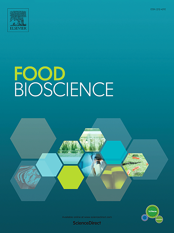 Go to journal home page - Food Bioscience